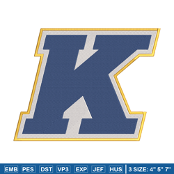 kent state university logo embroidery design, ncaa embroidery,sport embroidery,logo sport embroidery,embroidery design