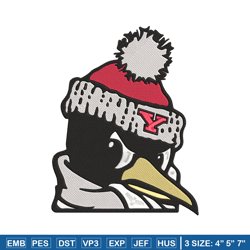 youngstown state penguins embroidery design, ncaa embroidery, sport embroidery,logo sport embroidery,embroidery design