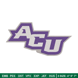 abilene christian logo embroidery design, ncaa embroidery, sport embroidery, embroidery design ,logo sport embroidery.