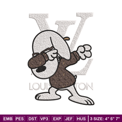dog louis vuitton embroidery design, lv embroidery, brand embroidery, embroidery file, logo shirt, digital download