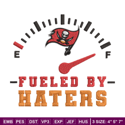 fueled by haters buccaneers embroidery design, tampa bay buccaneers embroidery, nfl embroidery, sport embroidery.