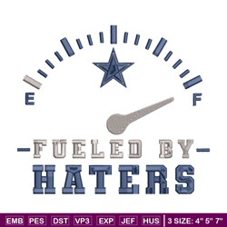 fueled by haters dallas cowboys embroidery design, dallas cowboys embroidery, nfl embroidery, logo sport embroidery.