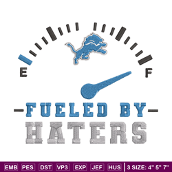 fueled by haters detroit lions embroidery design, lions embroidery, nfl embroidery, sport embroidery, embroidery design.
