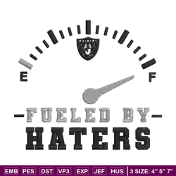 fueled by haters las vegas raiders embroidery design, las vegas raiders embroidery, nfl embroidery, sport embroidery.