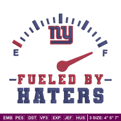 fueled by haters new york giants embroidery design, new york giants embroidery, nfl embroidery, sport embroidery.