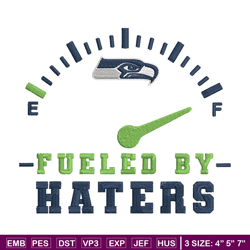 fueled by haters seattle seahawks embroidery design, seattle seahawks embroidery, nfl embroidery, logo sport embroidery.