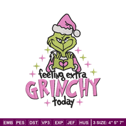 grinch today embroidery design, grinch embroidery, chrismas design,embroidery shirt, embroidery file, digital download
