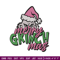 grinchmas embroidery design, grinch embroidery, embroidery file, chrismas embroidery, anime shirt, digital download.