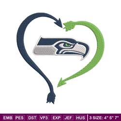 heart seattle seahawks embroidery design, seahawks embroidery, nfl embroidery, sport embroidery, embroidery design. (2)