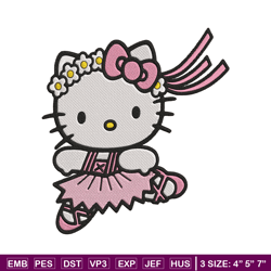 hello kitty bale embroidery design, hello kitty embroidery, embroidery file, anime embroidery, digital download.