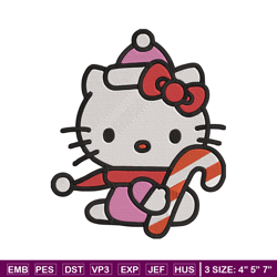 hello kitty chrismas embroidery design, kitty embroidery, embroidery file,anime embroidery,anime shirt,digital download