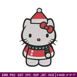 hello kitty chrismas embroidery design, kitty embroidery,embroidery file,anime embroidery, anime shirt,digital download