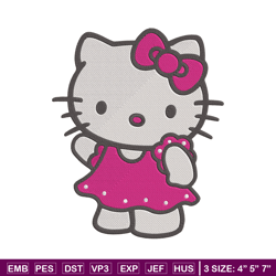 hello kitty embroidery design, hello kitty embroidery, embroidery file, anime embroidery, anime shirt,digital download.