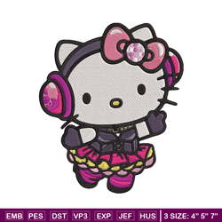 hello kitty idol embroidery design, hello kitty embroidery, embroidery file, anime embroidery, digital download
