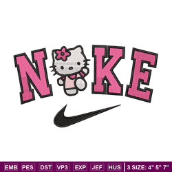 hello kitty nike embroidery design, hello kitty embroidery, nike design, logo design, logo shirt, digital download