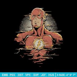 flash poster embroidery design, dc comics embroidery, embroidery file, anime embroidery, anime shirt, digital download