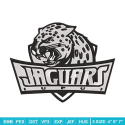 iupui jaguars logo embroidery design, sport embroidery, logo sport embroidery, embroidery design,ncaa embroidery.