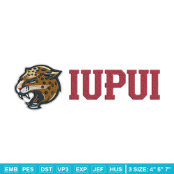 iupui jaguars logo embroidery design,ncaa embroidery, embroidery design,logo sport embroidery, sport embroidery