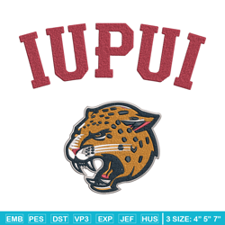 iupui jaguars logo embroidery design,ncaa embroidery,embroidery design,logo sport embroidery, sport embroidery