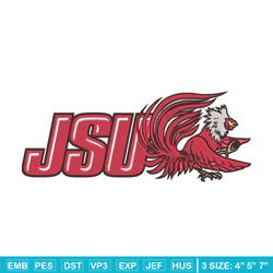 Jacksonville State logo embroidery design, NCAA embroidery, Sport embroidery,Logo sport embroidery,Embroidery design.