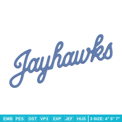 kansas jayhawks logo embroidery design, ncaa embroidery, embroidery design, logo sport embroidery, sport embroidery