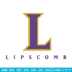 lipscomb bisons logo embroidery design,ncaa embroidery,embroidery design, logo sport embroidery, sport embroidery.