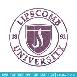 lipscomb university logo embroidery design, ncaa embroidery, embroidery design,logo sport embroidery, sport embroidery