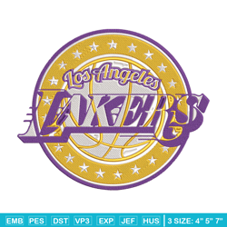 los angeles lakers logo embroidery design, nba embroidery,sport embroidery,embroidery design, logo sport embroidery