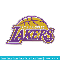 los angeles lakers logo embroidery design,nba embroidery,sport embroidery, embroidery design, logo sport embroidery.