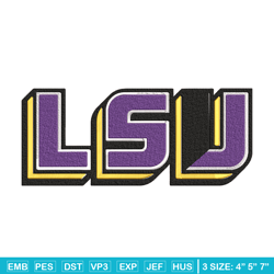 louisiana state logo embroidery design,ncaa embroidery, sport embroidery,logo sport embroidery,embroidery design