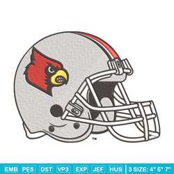 louisville cardinals helmet embroidery design,ncaa embroidery, sport embroidery,logo sport embroidery,embroidery design