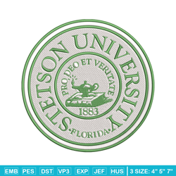 stetson university logo embroidery design, ncaa embroidery, sport embroidery,logo sport embroidery,embroidery design