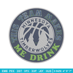 timberwolves basketball embroidery design, nba embroidery, sport embroidery, embroidery design, logo sport embroidery.