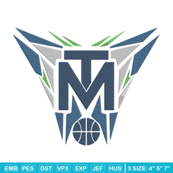 timberwolves basketball embroidery design, nba embroidery, sport embroidery, embroidery design, logo sport embroidery