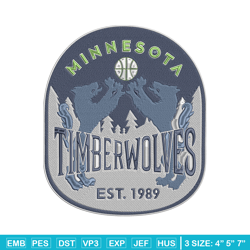 timberwolves design embroidery design, nba embroidery, sport embroidery, embroidery design, logo sport embroidery