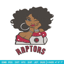 toronto raptors girl embroidery design, nba embroidery, sport embroidery,embroidery design, logo sport embroidery.