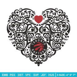 toronto raptors heart embroidery design, nba embroidery, sport embroidery,embroidery design, logo sport embroidery.