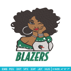 uab blazers girl embroidery design, ncaa embroidery, embroidery design,logo sport embroidery,sport embroidery