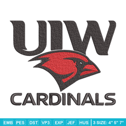 uiw cardinals mascot embroidery design, ncaa embroidery,sport embroidery,logo sport embroidery,embroidery design