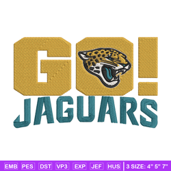 jacksonville jaguars go embroidery design, jacksonville jaguars embroidery, nfl embroidery, logo sport embroidery.