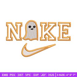 nike x ghost horror embroidery design, ghost embroidery, nike design, embroidery shirt, embroidery file,digital download