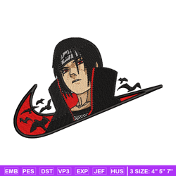 nike x itachi v2 embroidery design, naruto embroidery, nike design, anime design, anime shirt, digital download