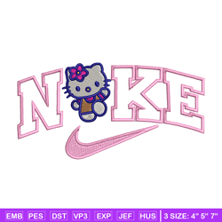 nike x kitty embroidery design, hello kitty embroidery, nike design, embroidery shirt, embroidery file, digital download