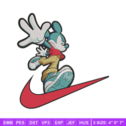 nike x mickey embroidery design, mickey embroidery, embroidery file, nike embroidery, anime shirt, digital download.