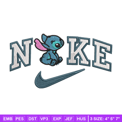 nike x stitch cute embroidery design, stitch embroidery,nike design, embroidery shirt, embroidery file, digital download