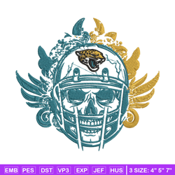 skull helmet jacksonville jaguars embroidery design, jacksonville jaguars embroidery, nfl embroidery, sport embroidery.