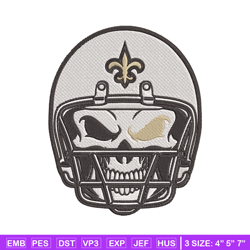 skull helmet new orleans saints embroidery design, new orleans saints embroidery, nfl embroidery, sport embroidery.