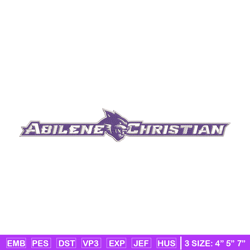 abilene christian logo embroidery design, ncaa embroidery, sport embroidery, logo sport embroidery, embroidery design.