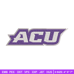 abilene christian logo embroidery design, ncaa embroidery, sport embroidery, logo sport embroidery, embroidery design