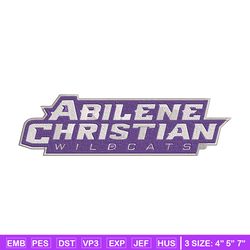 abilene christian logo embroidery design,ncaa embroidery,sport embroidery,logo sport embroidery,embroidery design.